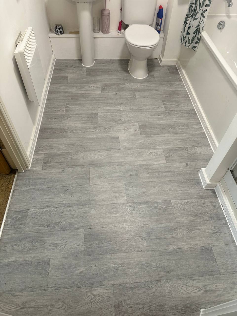 Bathroom Floor Replacement – Before & After