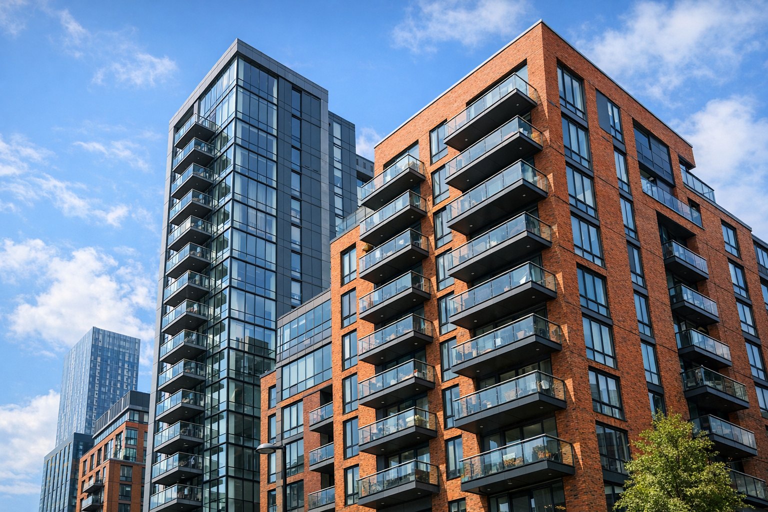 Manchester city centre apartment buildings served by HotFix hot water cylinder specialists